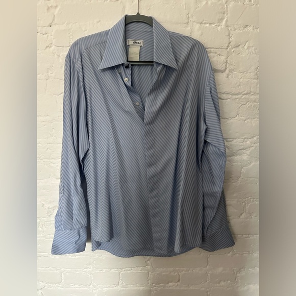 Versace • Vintage Striped Dress Shirt - Picture 1 of 5